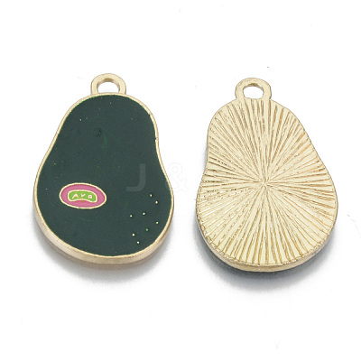 Alloy Enamel Pendants X-ENAM-T011-33KC-RS-1