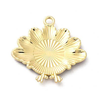 Cute Printed Alloy Pendants ENAM-L040-002A-1