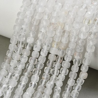 Natural Quartz Crystal Beads Strands GG-CBAB953-A01-4mm-1