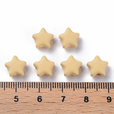 Spray Painted Acrylic Beads X-MACR-S373-45-O07-1