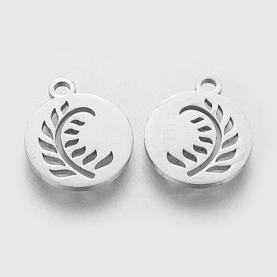 Non-Tarnish 304 Stainless Steel Charms STAS-Q201-T190-1