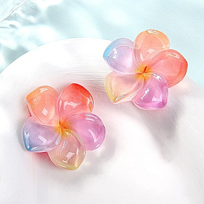 Transparent Resin Cabochons RESI-WH20001-32E-1