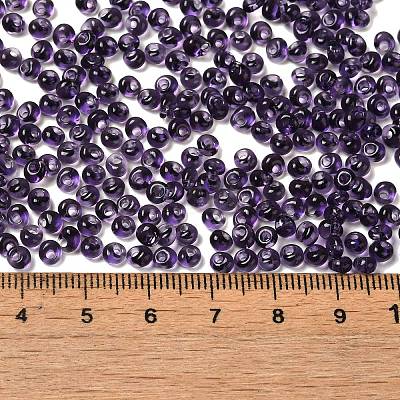 Transparent Colours Glass Seed Beads X1-SEED-P006-02A-12-1