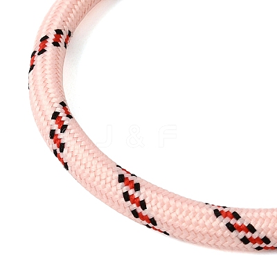 Braided Round Polyester Cord Bracelet Makings FB-CBAEDA0-01P-30-1