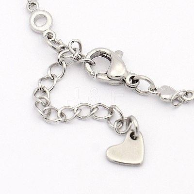 Tarnish Resistant 316 Surgical Stainless Steel Dragonfly Charms Bracelets X-BJEW-J107-40-1