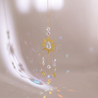 Teardrop Glass Suncatcher for Windows Rainbow Maker PW-WG2A220-03-1