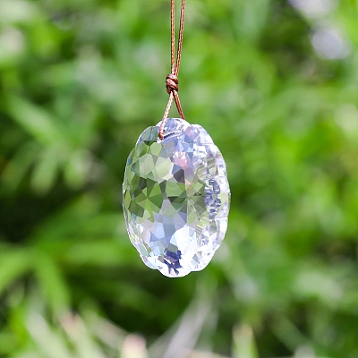 Flower Faceted K9 Glass Suncatchers PW-WG401CC-01-1