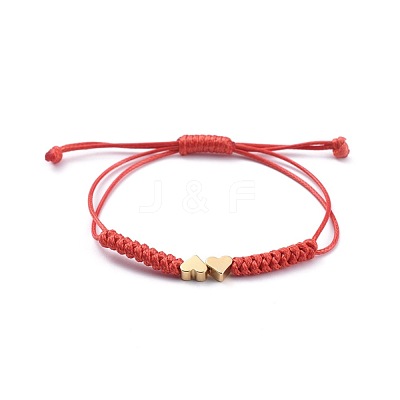 Unisex Adjustable Korean Waxed Polyester Cord Braided Bead Bracelets BJEW-JB04671-02-1