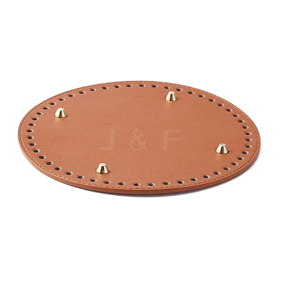 PU Leather Knitting Crochet Bags Nail Bottom Shaper Pad FIND-WH0114-84C-01-1