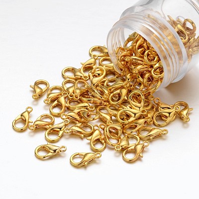 Zinc Alloy Lobster Claw Clasps E102-G-1
