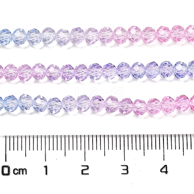Transparent Painted Glass Beads Strands DGLA-A034-T3mm-A08-1