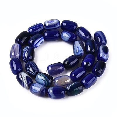 Natural Agate Beads Strands G-N356-02B-08-1