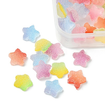 50Pcs Opaque Resin Cabochons RESI-FS0001-57-1