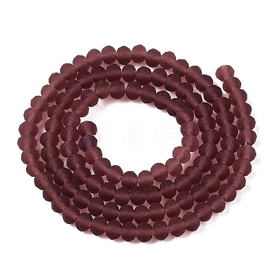 Transparent Glass Beads Strands EGLA-A044-T4mm-MD13-1