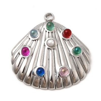 304 Stainless Steel Pendants STAS-Z149-09P-1