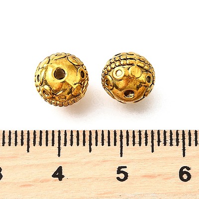 Tibetan Style Alloy Beads TIBE-L008-12AG-1