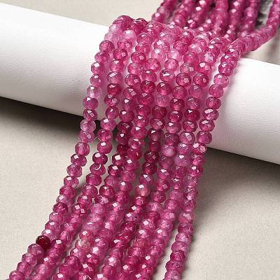 Natural White Jade Bead Strands X-G-R343-2x4-24-1