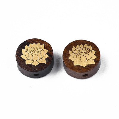 Natural Wood Undyed Beads WOOD-N013-019-1