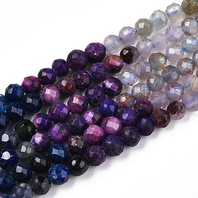 Natural Mixed Gemstone Beads Strands G-D080-A01-02-04-1