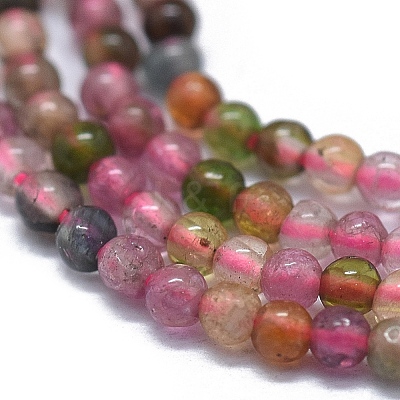 Natural Multicolor Tourmaline Beads Strands G-D0013-81-1