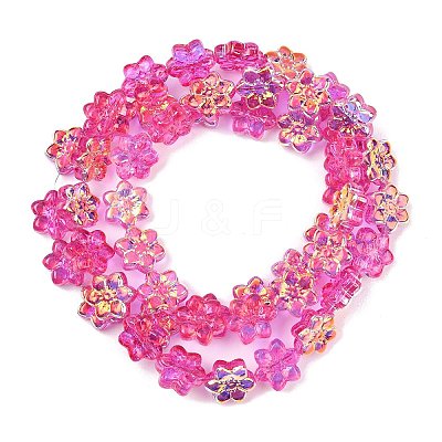 Electroplate Glass Beads Strands EGLA-P069-02A-AB09-1