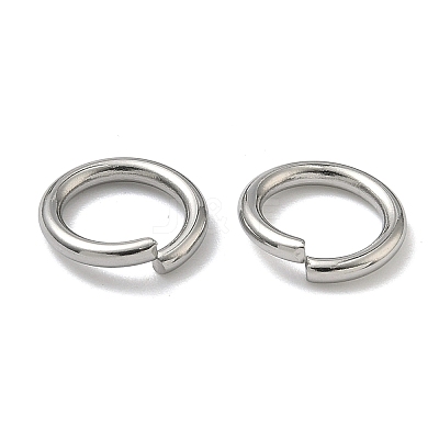 Tarnish Resistant 304 Stainless Steel Open Jump Rings X-STAS-E066-11-8mm-1