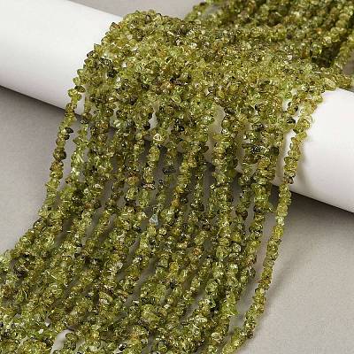 Natural Peridot Beads Strands X-G-P332-48-02-1
