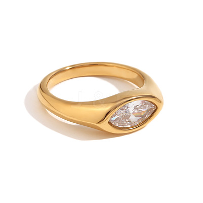 316L Stainless Steel with Cubic Zirconia Finger Rings FS-WGB17C9-07-1