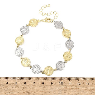 Brass Link Chain Bracelets for Women BJEW-G762-03GP-01-1