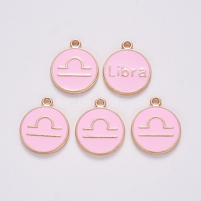 Alloy Enamel Pendants ENAM-S124-01B-09K-1