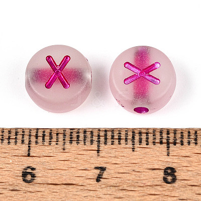 Luminous Frosted Acrylic Beads FACR-T008-02X-1