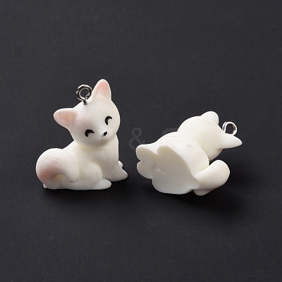 Opaque Resin Pendants RESI-D057-17P-1