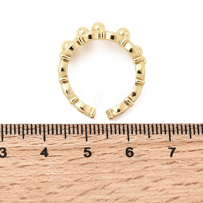 Brass Cuff Open Rings LS-RJEW-P182-07G-1