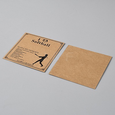 Kraft Paper Bracelet Display Cards CDIS-WH0045-001-1
