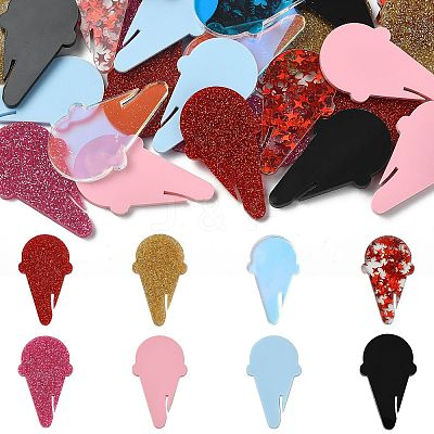 32Pcs 8 Colors Acrylic Wine Glass Charms AJEW-CJ0001-69-1