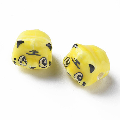Handmade Porcelain Beads PORC-T007-20F-1