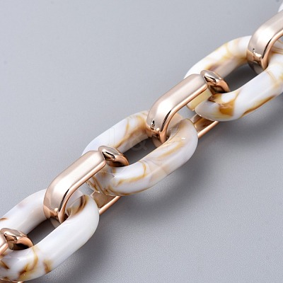 Imitation Gemstone Style Acrylic Handmade Cable Chains AJEW-JB00517-02-1