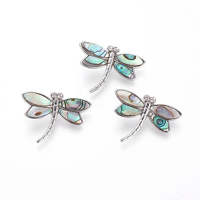 Abalone Shell/Paua Shell Pendants LS-SSHEL-L008-71P-1