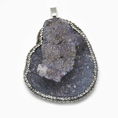 Natural Quartz Big Pendants G-S334-010A-1