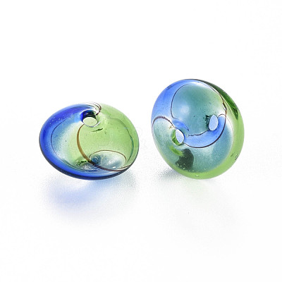 Transparent Handmade Blown Glass Globe Beads GLAA-T012-34-1