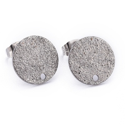 Non-Tarnish 304 Stainless Steel Stud Earring Findings X-STAS-Z021-C-01P-1