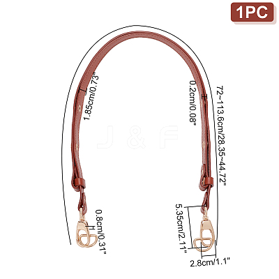 Adjustable PU Leather Bag Handles FIND-WH0135-72A-1