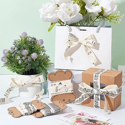 12M 3 Styles Printed Cotton Ribbons OCOR-NB0001-57-1