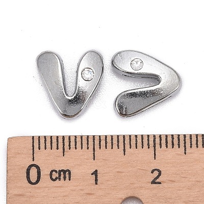 Letter Slider Beads for Watch Band Bracelet Making LS-ALRI-O012-V-NR-1