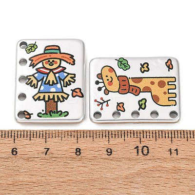 Opaque Printed Acrylic Pendants AC-CBA8274-01-1