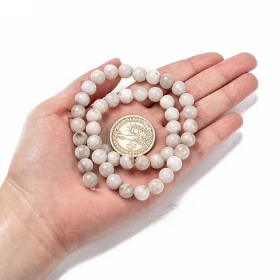 Natural White Crazy Lace Agate Bead Strands X-G-D840-55-8mm-1