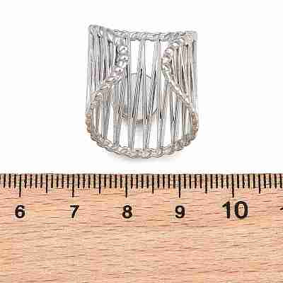 304 Stainless Steel Cuff Rings Ring Components SA-CBA098D-01P-A-1