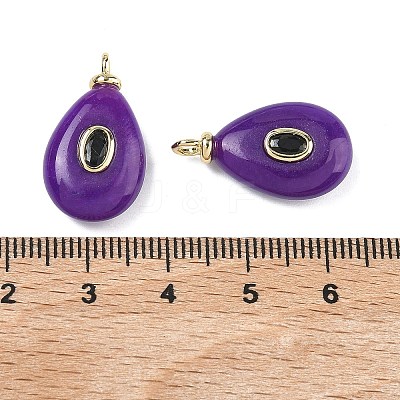 Dyed Natural White Jade  Pendants KK-C251-01A-05-1