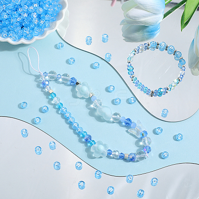 1500Pcs Transparent Acrylic Beads OACR-SP0001-25A-1