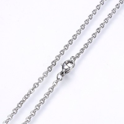 Non-Tarnish 304 Stainless Steel Cable Chains Necklaces NJEW-F226-04P-01-1